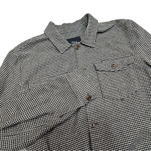Rails Kerouac Mire Men's Shirt Jacket L Houndstooth Cotton Button Front Casual